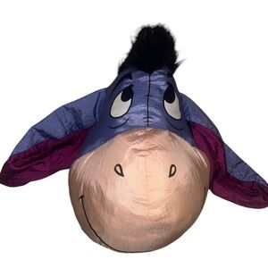 Disney Eeyore Puffalump Style Carry Along Vintage Plush Pooh Character